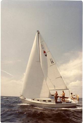 Image of Sail Boat off New England